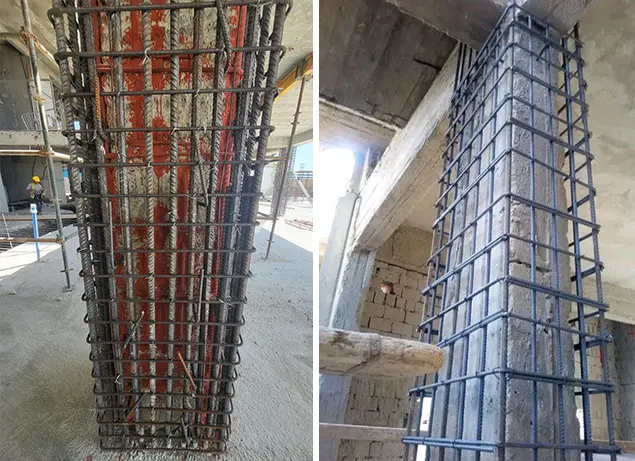 Concrete jacketing and strengthening